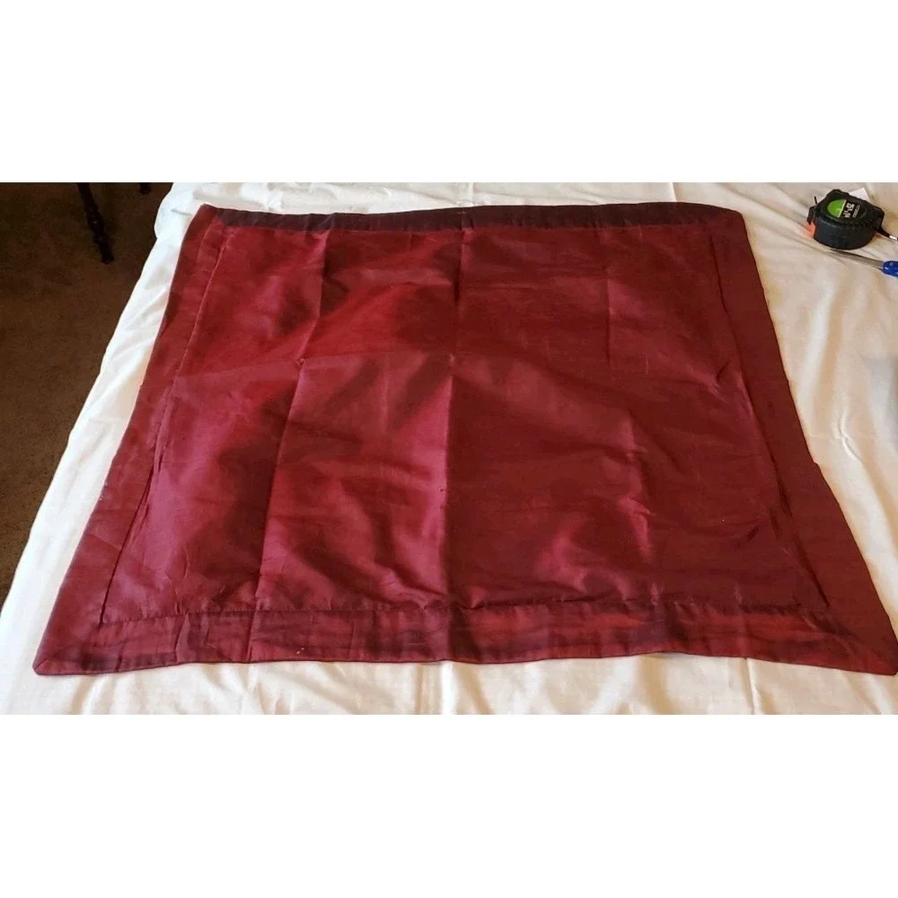 Empire‎ Silk By Peri Euro Sham RN# 30221 Silk Blend Pillow Cases Maroon Set Of 3